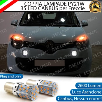 Coppia Frecce Anteriori PY21W 35 LED Canbus Renault Twingo 3