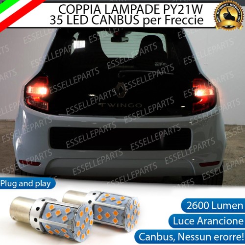 Coppia Frecce Posteriori PY21W 35 LED Canbus RENAULT Twingo 3