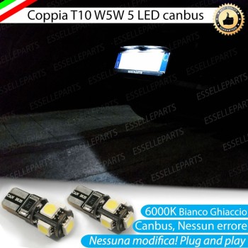 Luci Targa 5 LED Per Hyundai Veloster Canbus 6000K Bianco