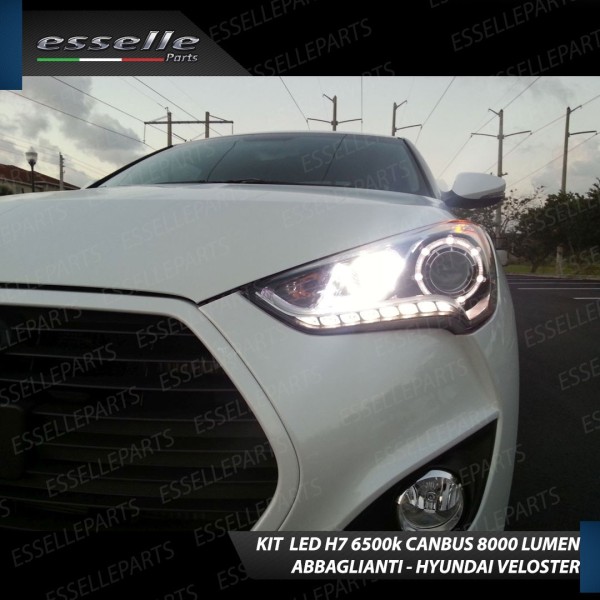 Kit Full LED H7 8000 LUMEN Abbaglianti HYUNDAI VELOSTER