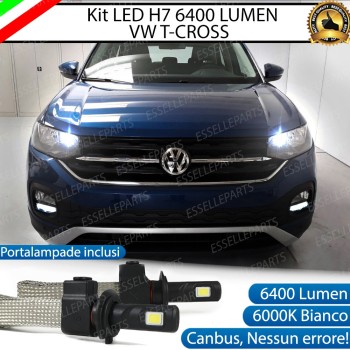 Kit Full LED H7 6400 LUMEN Abbaglianti VW T-CROSS Kit Full LED H7 6400 LUMEN Abbaglianti VW T-CROSS