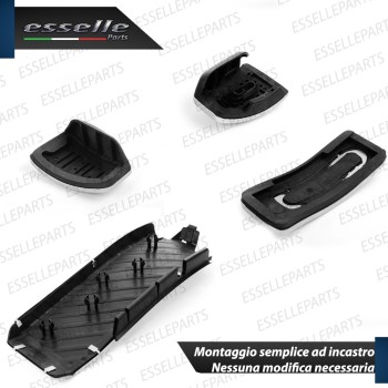 set copripedale alluminio cambio MANUALE AUDI A6 C7 antiscivolo gomma