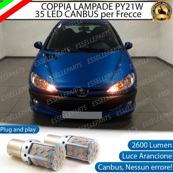 Coppia Frecce Anteriori PY21W 35 LED Canbus Peugeot 206 206 CC
