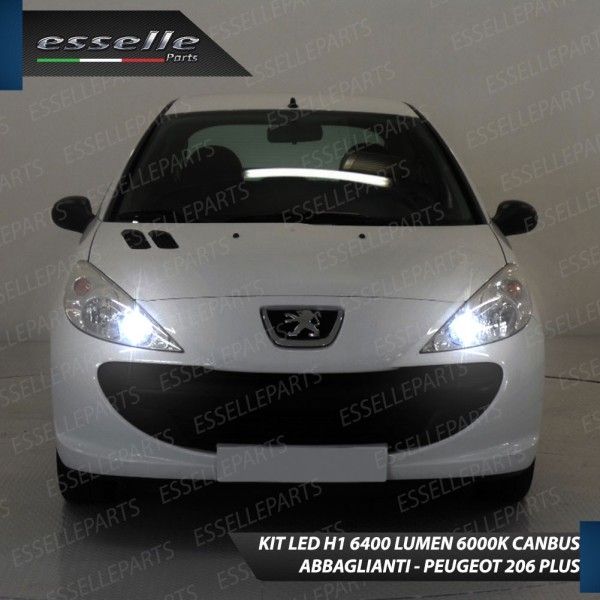 Conversione Fari Full LED per Peugeot 206+ 6000K Bianco Ghiaccio Canbus