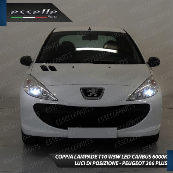 Conversione Fari Full LED per Peugeot 206+ 6000K Bianco Ghiaccio Canbus