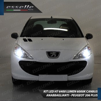 Conversione Fari Full LED per Peugeot 206+ 6000K Bianco Ghiaccio Canbus