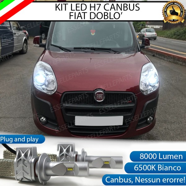 Kit Full LED H7 8000 LUMEN Anabbaglianti FIAT DOBLO II