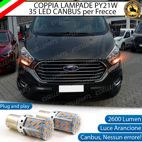 Lampade ANTERIORI PY21W BAU15S 35 LED Canbus FORD TRANSIT TOURNEO CUSTOM