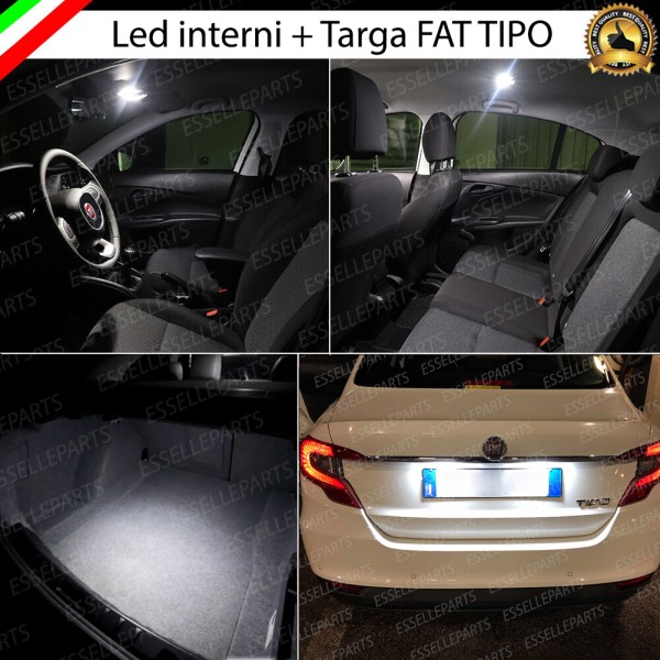 Kit LED interni + Luci targa LED 6000K Bianco Canbus Fiat Tipo