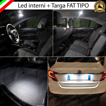 Kit LED interni + Luci targa LED 6000K Bianco Canbus Fiat Tipo