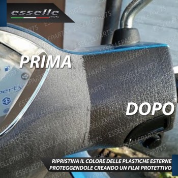 Rinnova Plastiche Manubrio moto scooter 400 ml + Panno in Microfibra per Peugeot