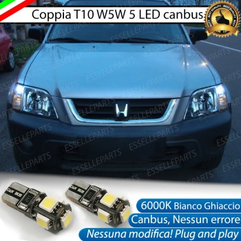 Luci posizione T10 W5W 5 LED Canbus Honda CR-V I