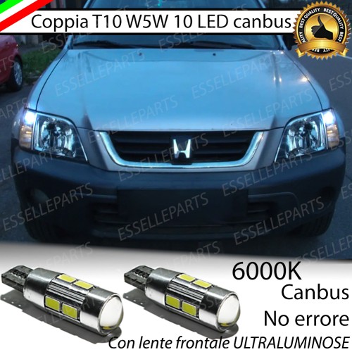 Lampade T10 W5W Canbus 10 LED no error luci posizione Honda CR-V I