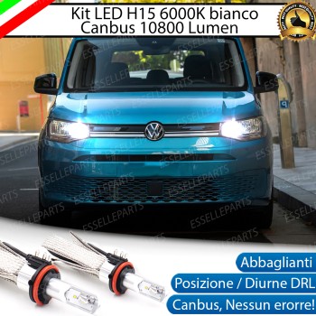 Kit Luci Diurne/Abbaglianti H15 10800 LUMEN VW CADDY V