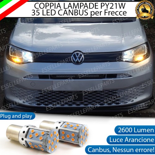Coppia Frecce Anteriori PY21W 35 LED Canbus VW CADDY V