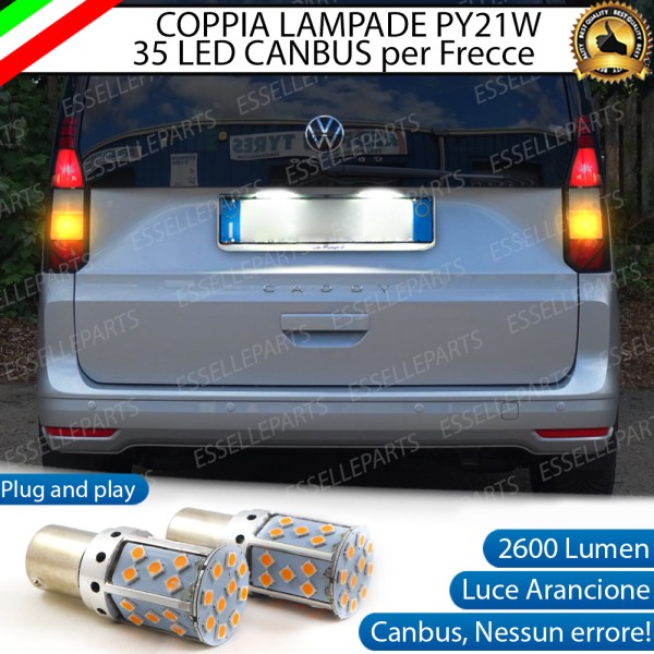 Coppia Frecce Posteriori PY21W 35 LED Canbus VW CADDY V