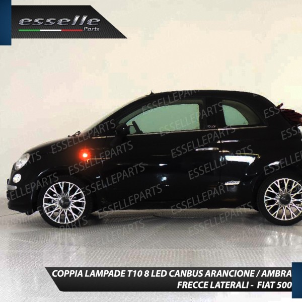 Coppia Lampade 8 LED Frecce Laterali Per Abarth 500 595 695 Pre-Restyling Canbus