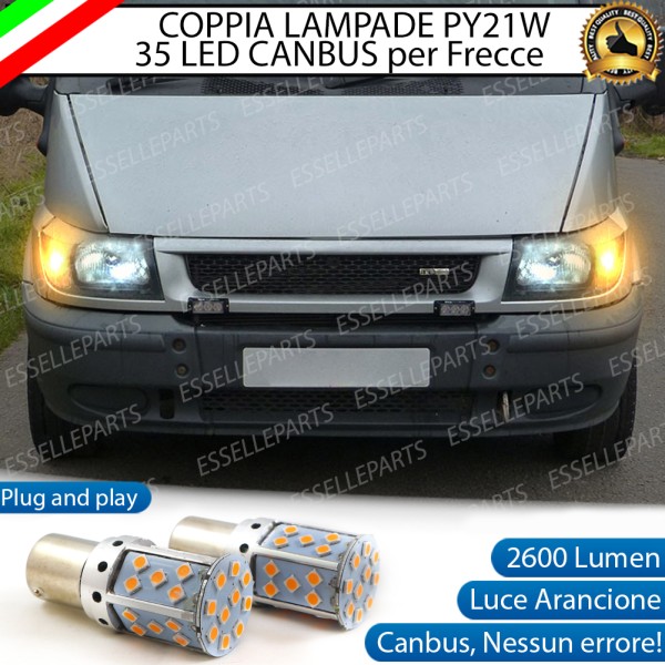 Coppia Frecce Anteriori PY21W 35 LED Canbus FORD TRANSIT III