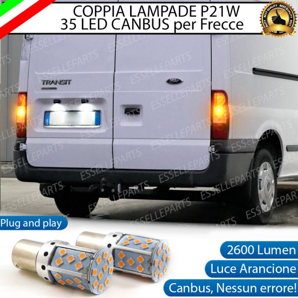 Coppia Frecce Posteriori P21W 35 LED Canbus FORD TRANSIT III