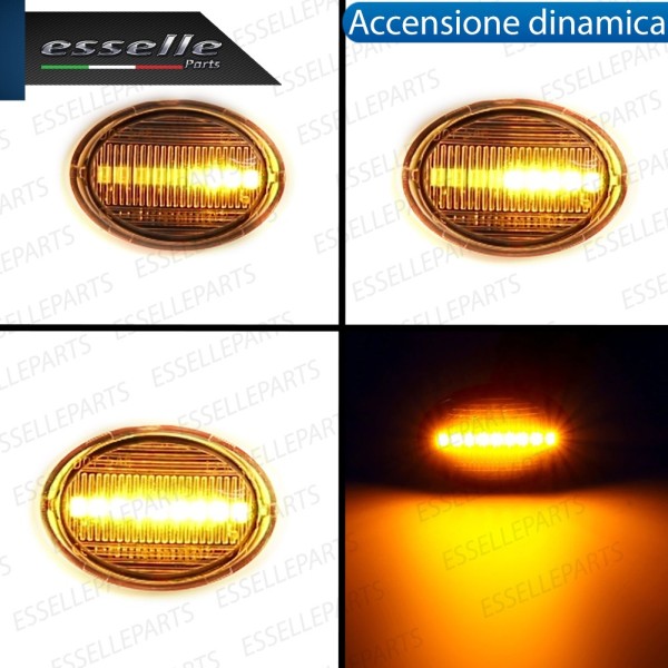 Placchette Dinamiche Laterali a 9 led per frecce specifiche per ABARTH 500 595 695