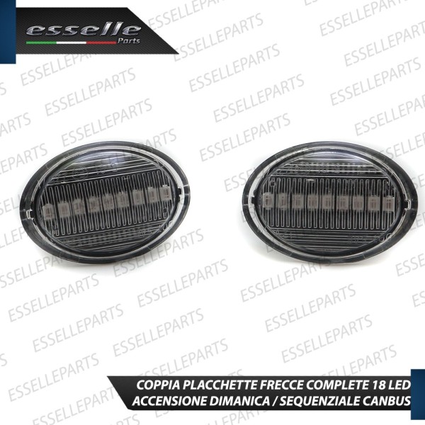 Placchette Dinamiche Laterali a 9 led per frecce specifiche per ABARTH 500 595 695