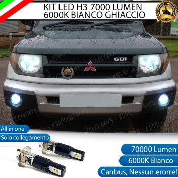 Kit Full LED H3 7000 Lumen Fendinebbia MITSUBISHI PAJERO PININ Kit Full LED H3 7000 Lumen Fendinebbia MITSUBISHI PAJERO PININ