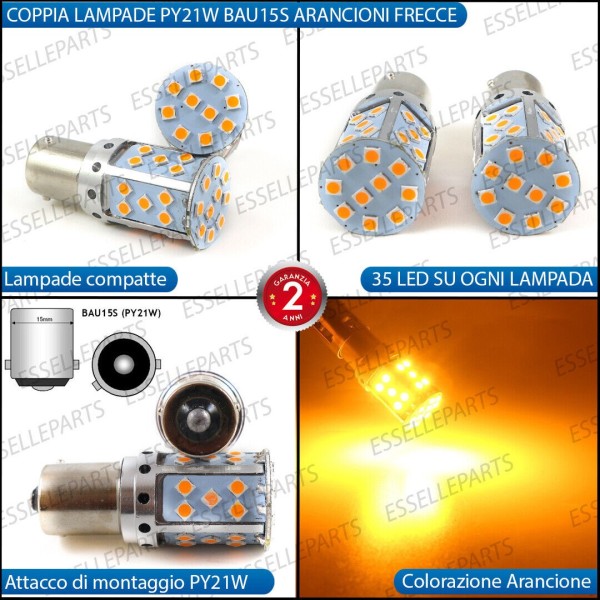 Coppia Frecce Posteriori PY21W 35 LED Canbus MITSUBISHI PAJERO PININ