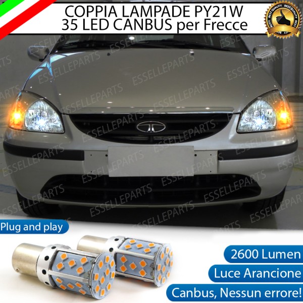 Coppia Frecce Anteriori PY21W 35 LED Canbus TATA INDIGO