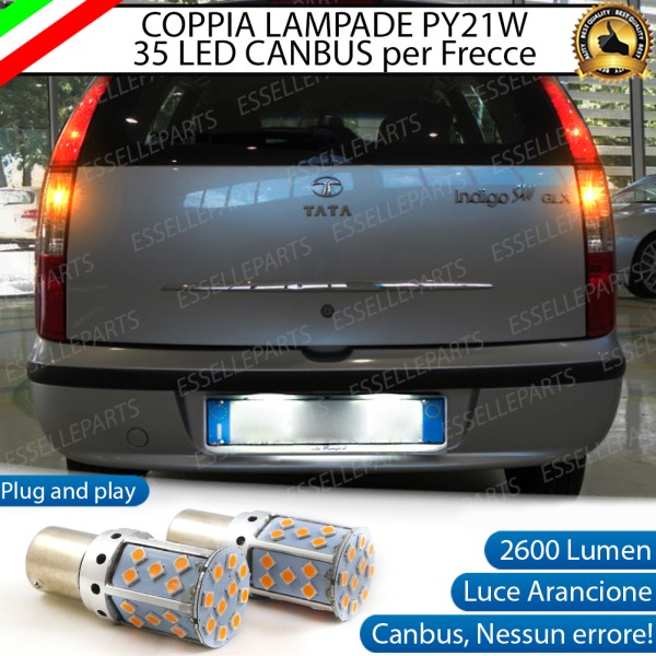 Coppia Frecce Posteriori PY21W 35 LED Canbus TATA INDIGO