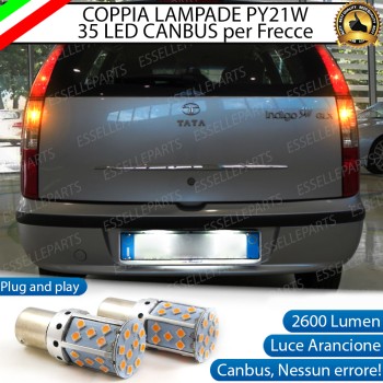 Coppia Frecce Posteriori PY21W 35 LED Canbus TATA INDIGO