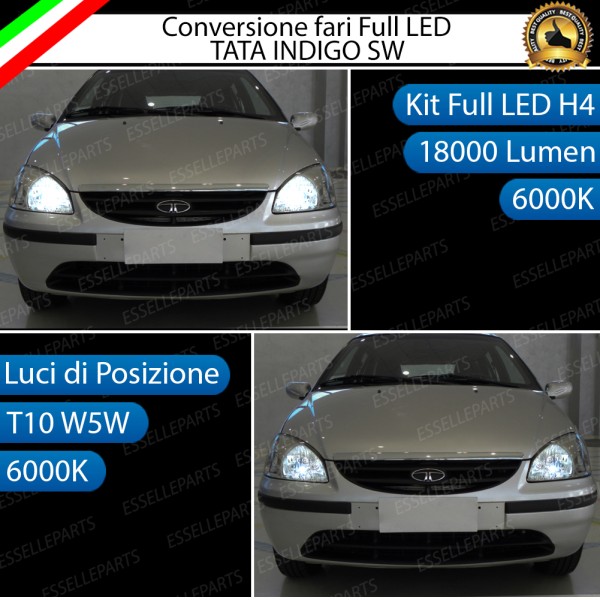 Conversione Fari Full LED 18000LM + 330LM per Tata Indigo