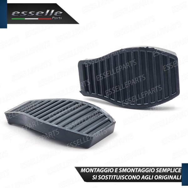 Set Copripedali Pedaliera in Gomma Specifici per Abarth Grande Punto Abarth