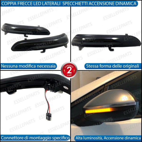 Set Frecce Dinamiche per Specchietti laterali LED Peugeot 208 II