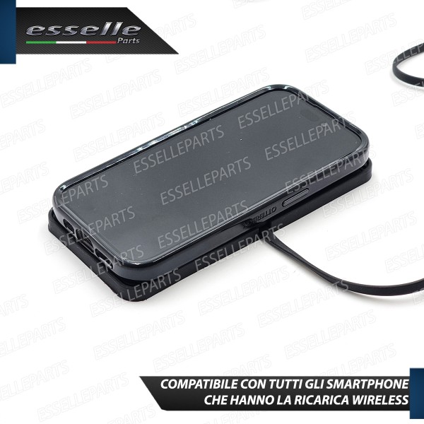 Caricabatterie Wireless con Ricarica Rapida per Auto Camper Minicar USB Fino a 15W