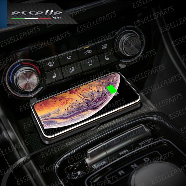 Caricabatterie Wireless con Ricarica Rapida per Auto Camper Minicar USB Fino a 15W