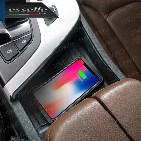 Caricabatterie Wireless con Ricarica Rapida per Auto Camper Minicar USB Fino a 15W