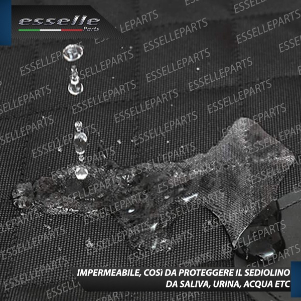 Copri Sediolino Auto per Cani Nero Impermeabile Antigraffio