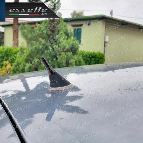 Antenna Corta 3,5 cm Colore NERO ed effetto Carbonio, ricezione radio AM-FM-DAB-NAVI