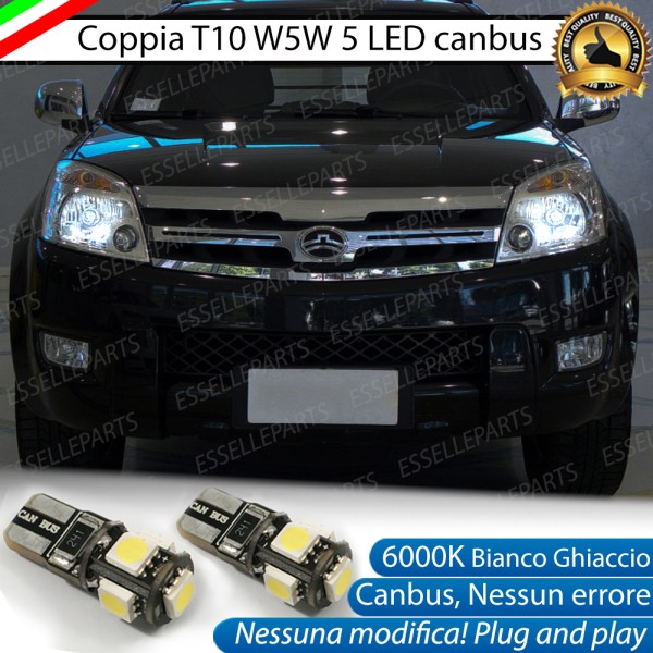 Luci posizione T10 W5W 5 LED Canbus GREAT WALL HOVER