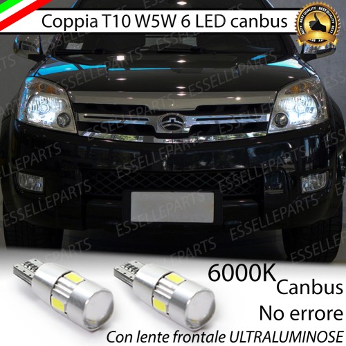 Lampade T10 W5W Canbus 6 LED no error luci posizione GREAT WALL HOVER