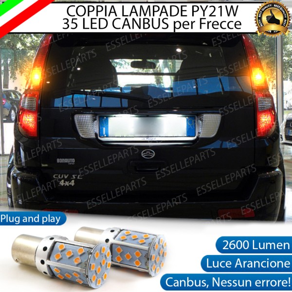 Coppia Frecce Posteriori PY21W 35 LED Canbus GREAT WALL HOVER