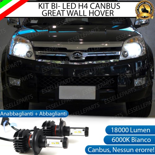Kit Full Led 6000k H4 canbus GREAT WALL HOVER ANABBAGLIANTI