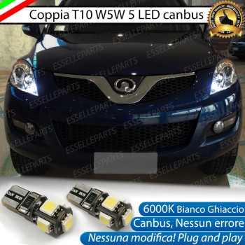 Luci posizione T10 W5W 5 LED Canbus GREAT WALL HOVER 5