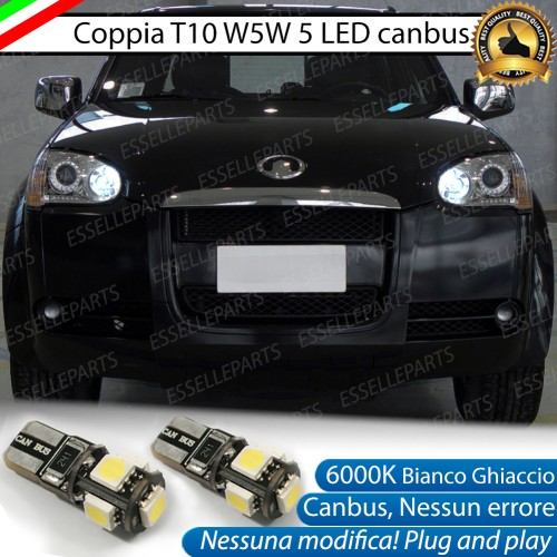 Luci posizione T10 W5W 5 LED Canbus GREAT WALL STEED
