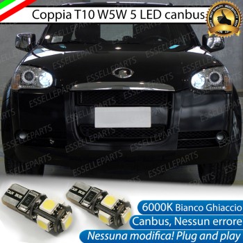 Luci posizione T10 W5W 5 LED Canbus GREAT WALL STEED