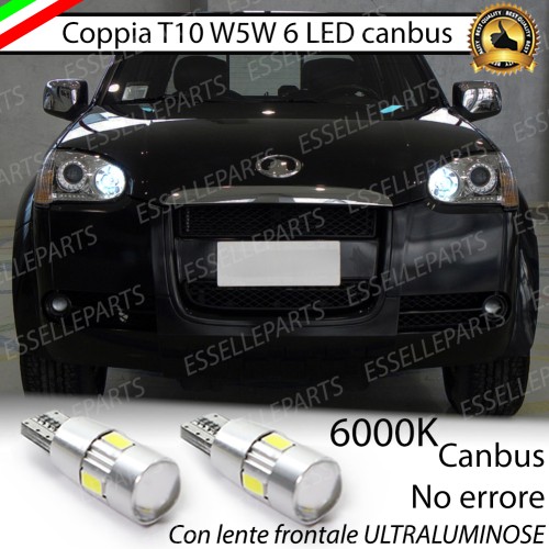 Lampade T10 W5W Canbus 6 LED no error luci posizione GREAT WALL STEED