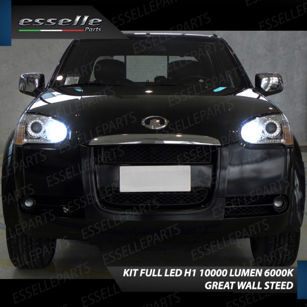 Kit Full LED coppia H1 - ULTRA COMPATTA - 10000 LUMEN abbaglianti GREAT WALL STEED