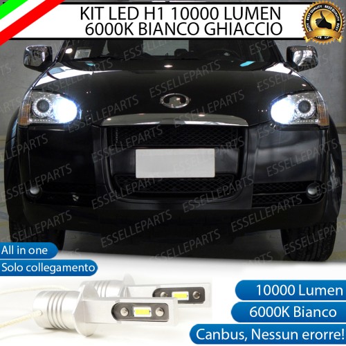 Kit Full LED coppia H1 - ULTRA COMPATTA - 10000 LUMEN abbaglianti GREAT WALL STEED
