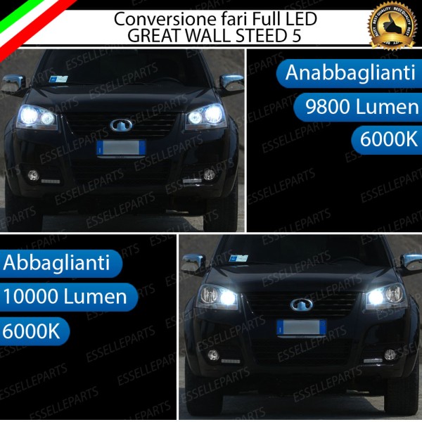 Conversione Fari Full LED per Great Wall STEED 5