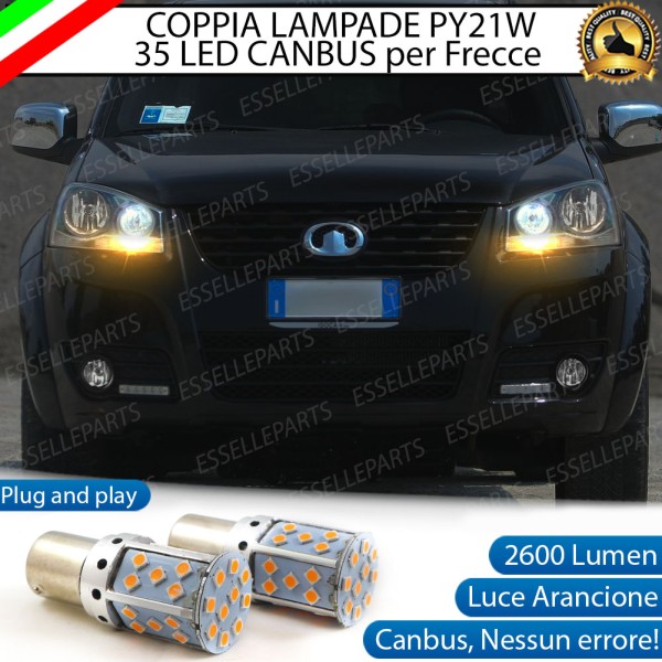 Coppia Frecce Anteriori PY21W 35 LED Canbus GREAT WALL STEED 5